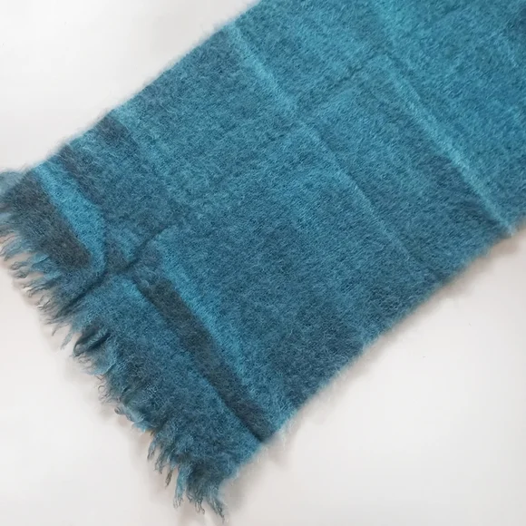 Vintage Cree mills Galloway for 00 "Glenn Cree" 100% mohair scarf - Picture 2 of 7